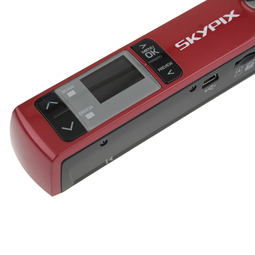 Skypix TSN440 Handyscan 900DPI WiFi 1 inch Red - Click Image to Close